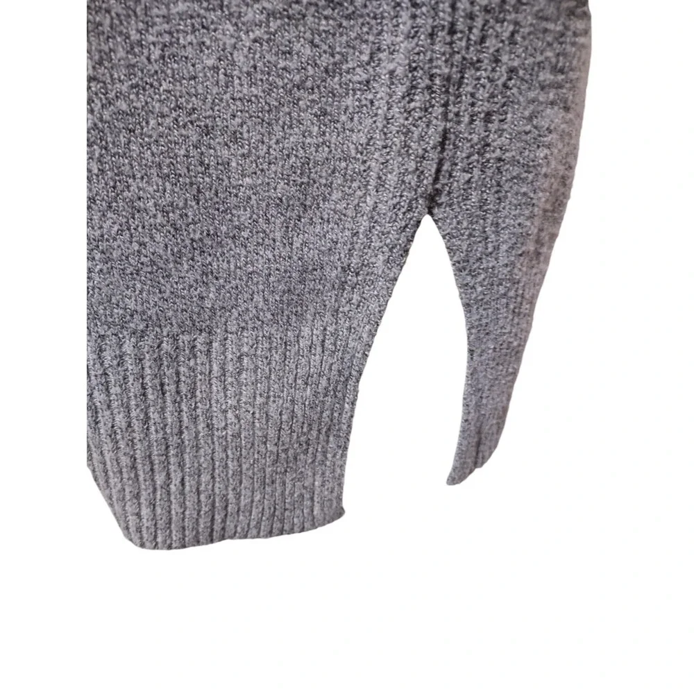Thyme & Honey Women's Size L Long Sleeve Super Soft Gray Sweater Pullover V Neck
